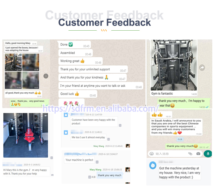 Home Workout Training Equipment Power Cage Squat Rack Chest Leg Press Multifunction Smith Machine