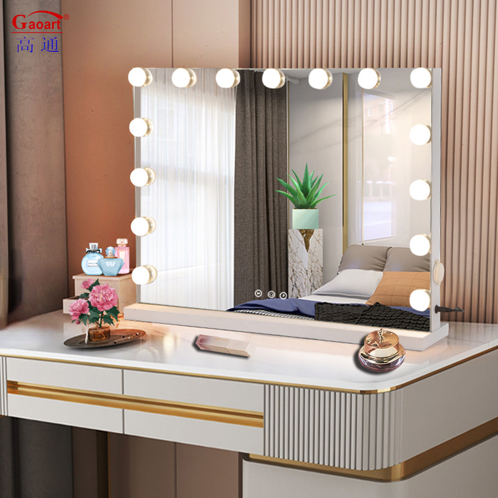 Large Hair Salon and Home Decor Morden Style LED Hollywood Vanity Mirror with Lighting