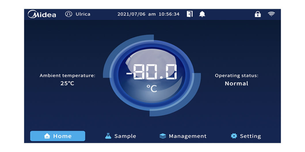 Midea LCD Touch Screen -86c Medical Ultra Low Temperature Deep Freezer for Laboratory Chest Freezer