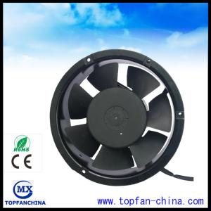 China Ball Bearing 7 Blade 220V Commercial Ventilation Fans 172x172x51mm wholesale