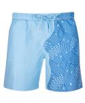 Picture Shows Men's Color Changing Quick Dry Beach Shorts for Surfing and