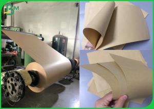 China Eco Kraft Wrapping Paper Roll 100gsm 120gsm For Shopping Bags Making wholesale