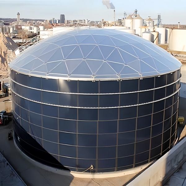 Glass Fused To Steel Bolted Water Storage Tanks Dome Roof Type For Drinking
