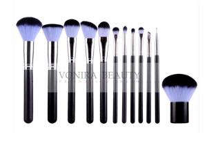 China Customized Classic Synthetic Fiber Makeup Brushes Makeup Artist Professional Kit wholesale