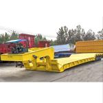 2 Line 4 Axle Low Bed Trailer 80-120ton Detachable Gooseneck Semi Truck Lowboy