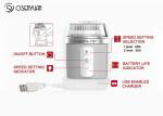 Household USB Rechargeable Ultrasonic Facial Cleansing Brush Built In Digital