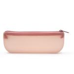 Tasteless Nontoxic Silicone Makeup Brush Bag , Leakproof Silicone Cosmetic Pouch