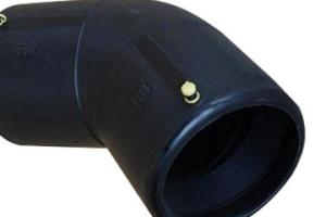China 45 Degree HDPE Elbow Electrofusion Fittings For Water wholesale