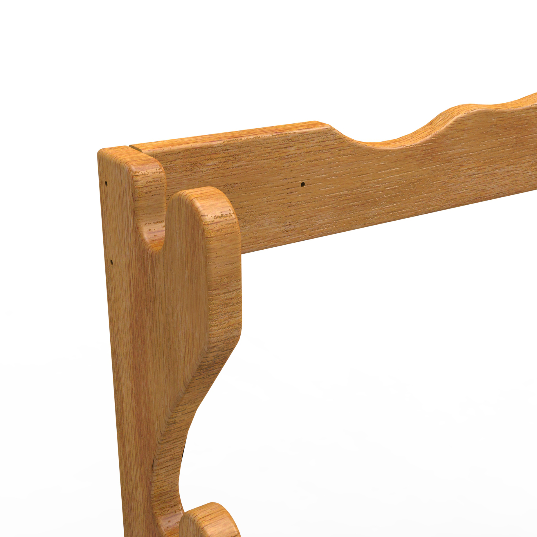 Wall Mounted Pop Pos Display Pinewood Wooden Gun Display Rack