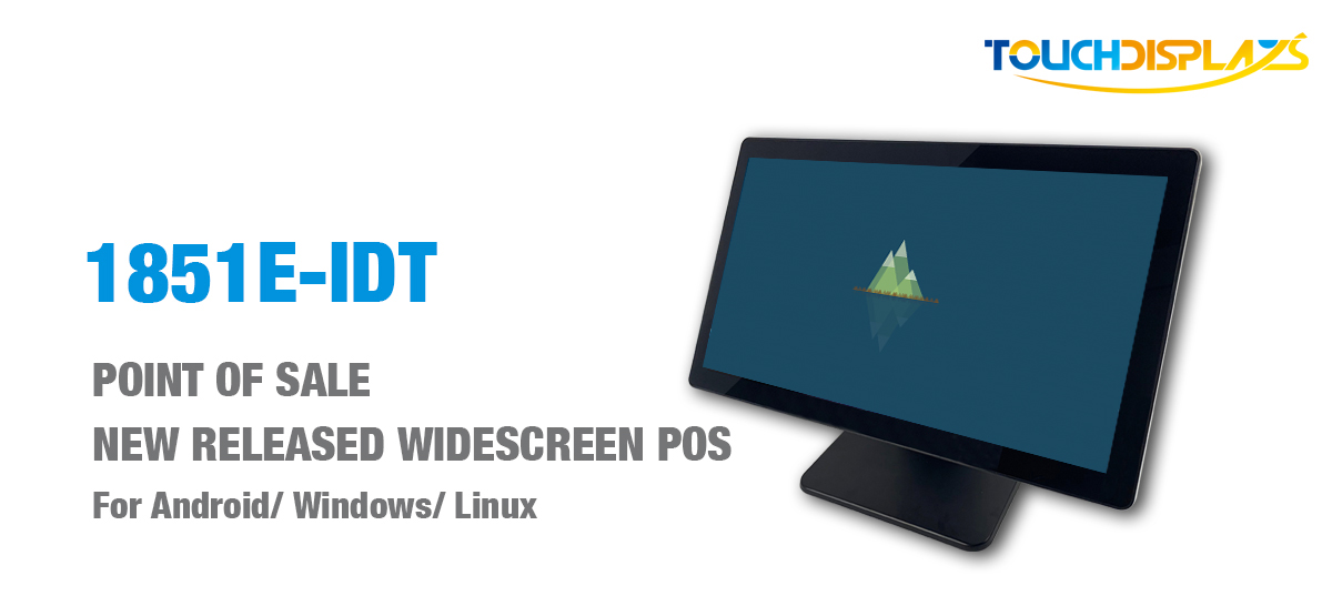 FCC Certified 18.5'' POS System PC Dual Screen All In One Touch Pos Pc