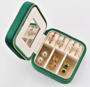 China Exquisite Earring Jewelry Storage Box Biodegradable Handmade ISO9001 wholesale