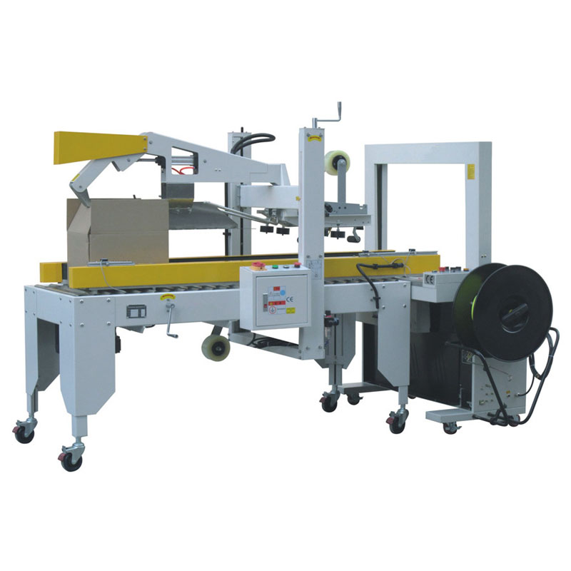 CE ISO semi automatic case sealer Folding Lid carton taping machine