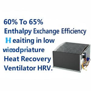 60-65% Enthalpy Efficiency Heat Recovery Ventilator HRV