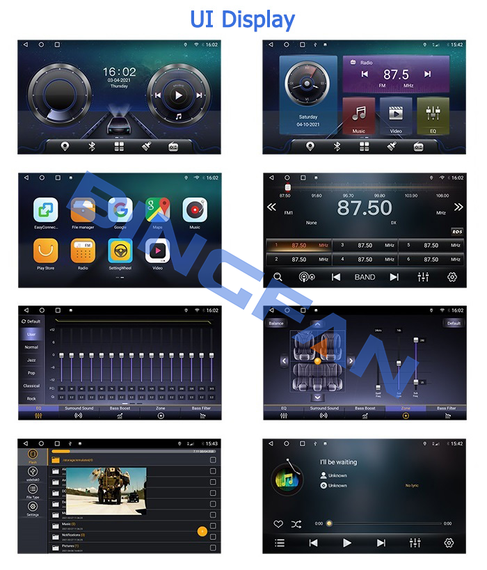 10" split screen 4G Octa Core Stereo GPS Navigation Android 10 car rear view monitor for 2014-2017 TOYOTA VIOS Yaris