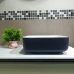 Square Shape Bathroom Countertop Basin Faucet Mount No Hole CUPC