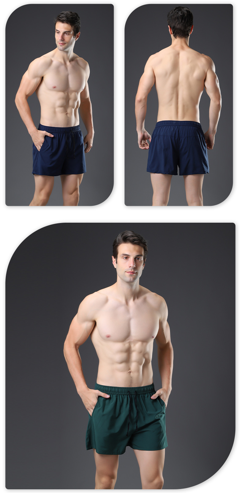 Spandex Casual Plus Size Men Shorts Summer Jogging Training Sports Wear