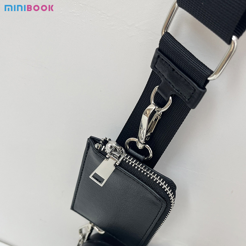 Custom Logo Men's Leather Sling Bag PU Leather Square Box Shape Purses Stylish Design