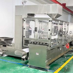 China Aluminum Foil Fruit Granule Tray Filling Equipment 0.5m³/Min Air Consumption wholesale