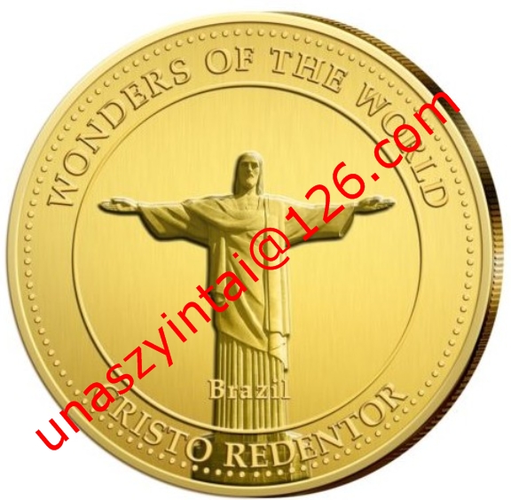 China Manufacture Brazil Design Christ Coin
