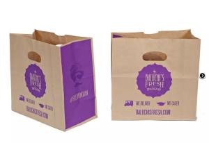 China Spout Top Flexo Printing Fast Food Paper Bags wholesale