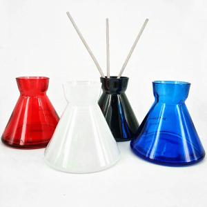 China Glass 200ml Aroma Essential Oil Room Diffuser Bottles Hot Stamping wholesale