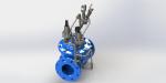Blue Nylon Reinforcement Surge Anticipating Valve Hydraulically Operated