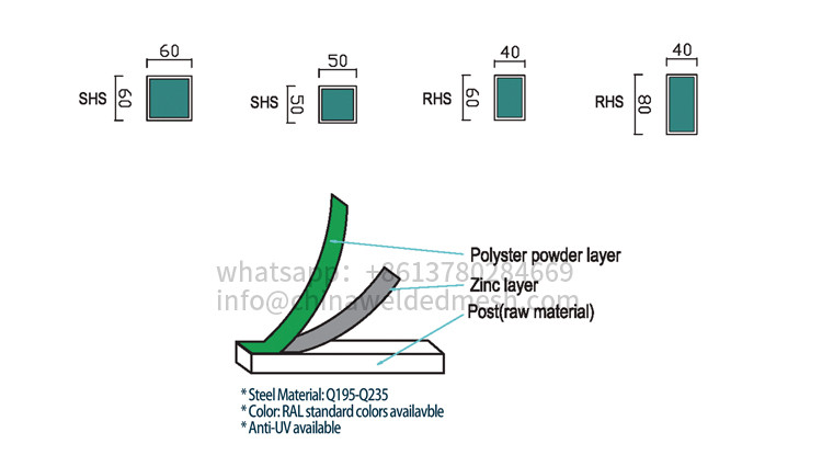 1.5m 1.8m 2.0m High Welded Mesh Fence Security With Spikes On Top