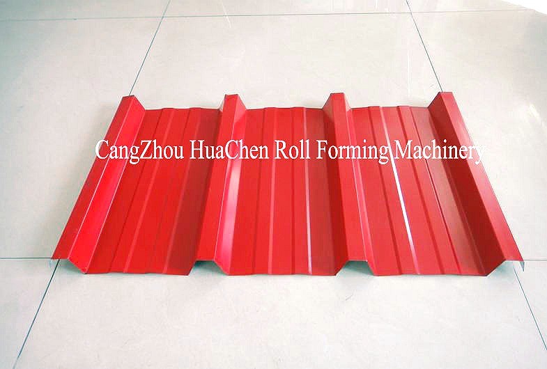 0.15-0.4mm Steel Roofing Sheet Roll Forming Machine , Auto Sheet Metal Rolling Equipment