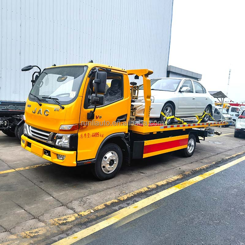 Factory Good Quality Small Mini JAC Recovery Truck Flatbed Platform Towing Wrecker Truck Customized Light Duty Tow Wrecker Truck