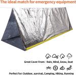 Emergency Tent, 2 Person Tube Tent Survival Shelter Paracord, Stakes, Whistle