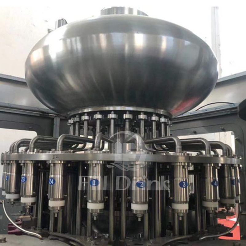 10000B/H Juice Bottle Filling Machine Hot Juice Filling Machine With Washing Liquid Injector