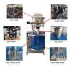 Cheese 3 Side Sealing Machine 110mm 150g Small Sachet Packing