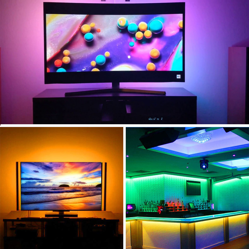 USB Powered LED Strip Light With RGB Color Temperature And SMD5050 LED Light Source