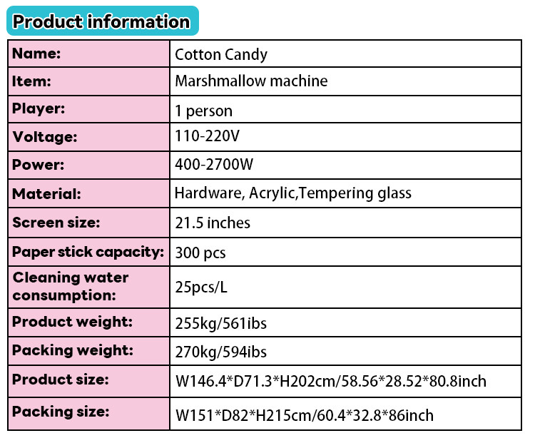 Professional Sweet Electric Sugar Cotton Candy Floss Vending Machine Full Automatic Cotton Candy Machine Factory