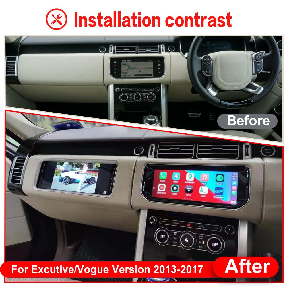 12.3inch Android car radio For Range Rover vogue L405 AC screen Air Conditioning Co-pilot screen 2din Car Stereo Carplay