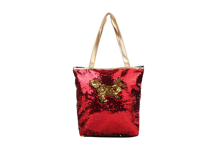 Fashion magic shifting color unilateral sequins ladies shoulder bag shopping bag