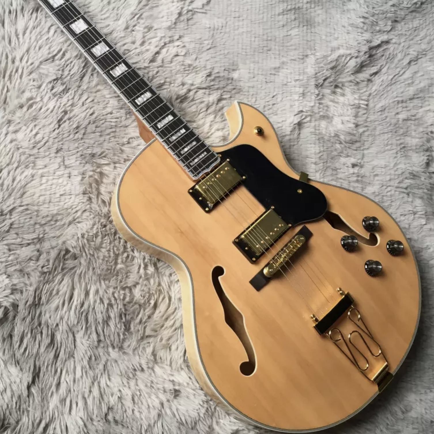 Custom Byrdland Electric Guitar Spruce Top Archtop Gold Hardware