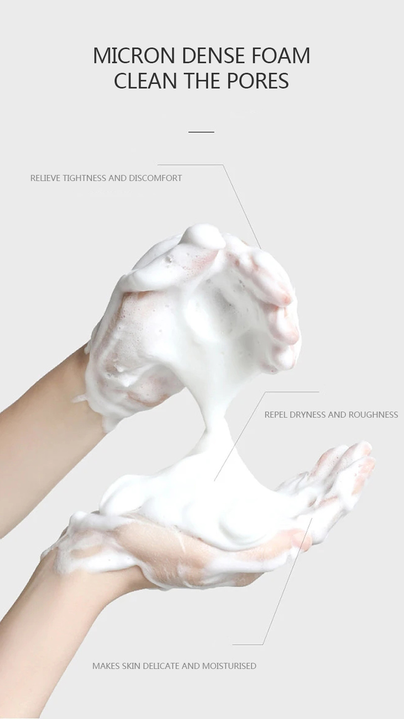 OEM / ODM Manufacturing Private Label Moisturizing Skincare Foaming Face Wash Retinol Foam Facial Cleanser for Deep Cleansing