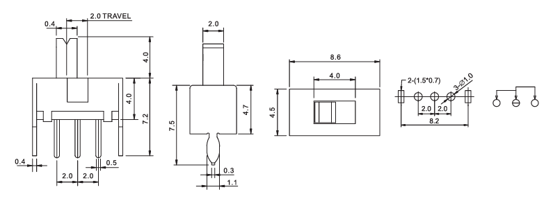 Alinta Provide Various Product Types for Slide/Trave/Toggle Swithes to meet customer's unique needs