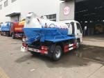 Small 3cbm Sewer Vacuum Suction Truck Forland 3 Ton Water Jet Sewer Cleaning