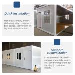 Office Building Prefabricated Container House 20ft Flat Pack Sandwich Panel