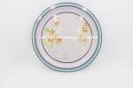 Flower Theme Stainless Steel Round Tray With Custom Print