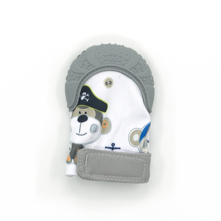 Safety OEM ODM Baby Teething Mitten BPA Free Hand Chew Mitt