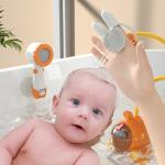 Newborn Baby Bath Shower Head Electric Sprinkler Radish Submarine for Kids'