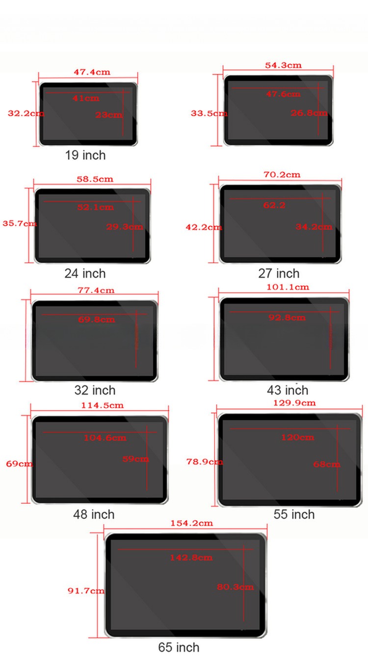 advertising player HD 22" 21.5" inch touch screen LCD monitor TFT with Android Linux Ubuntu Debian OS