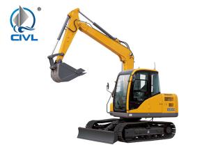 China Diesel 0.34m³ Hydraulic Crawler Crane XCMG XE80 for Construction , Yellow wholesale