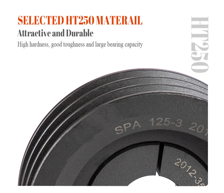 Standard Bore Cast Iron V Belt Pulley with Static and Dynamic Balance SPZ SPA SPB SPC