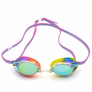 China Competition Swim Triathlon Goggles waterproof Silicone Frame PC Lens wholesale