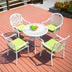 65*65*90cm Cast Aluminium Stacked Chairs for Dining Restaurant Outdoor Garden