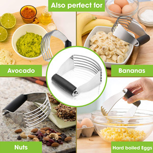 Stainless Steel Dough Blender With Heavy Duty Blades